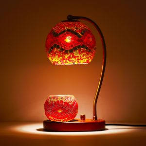 Turkish Mosaic Glass Lamp  Aromatherapy Candle Holder Decor Gift