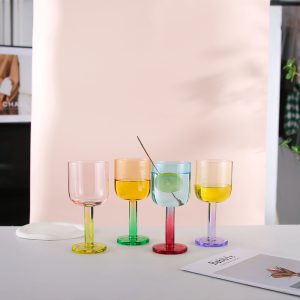 Creative Jelly Color Crystal Glass  Handmade Juice Cup Gift