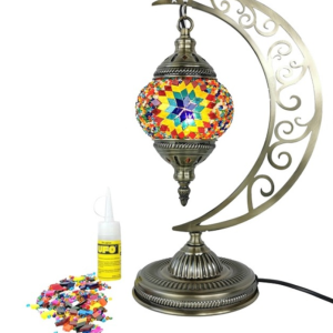 Moon Style Turkish Mosaic Handmade Vintage Design Table Lamp