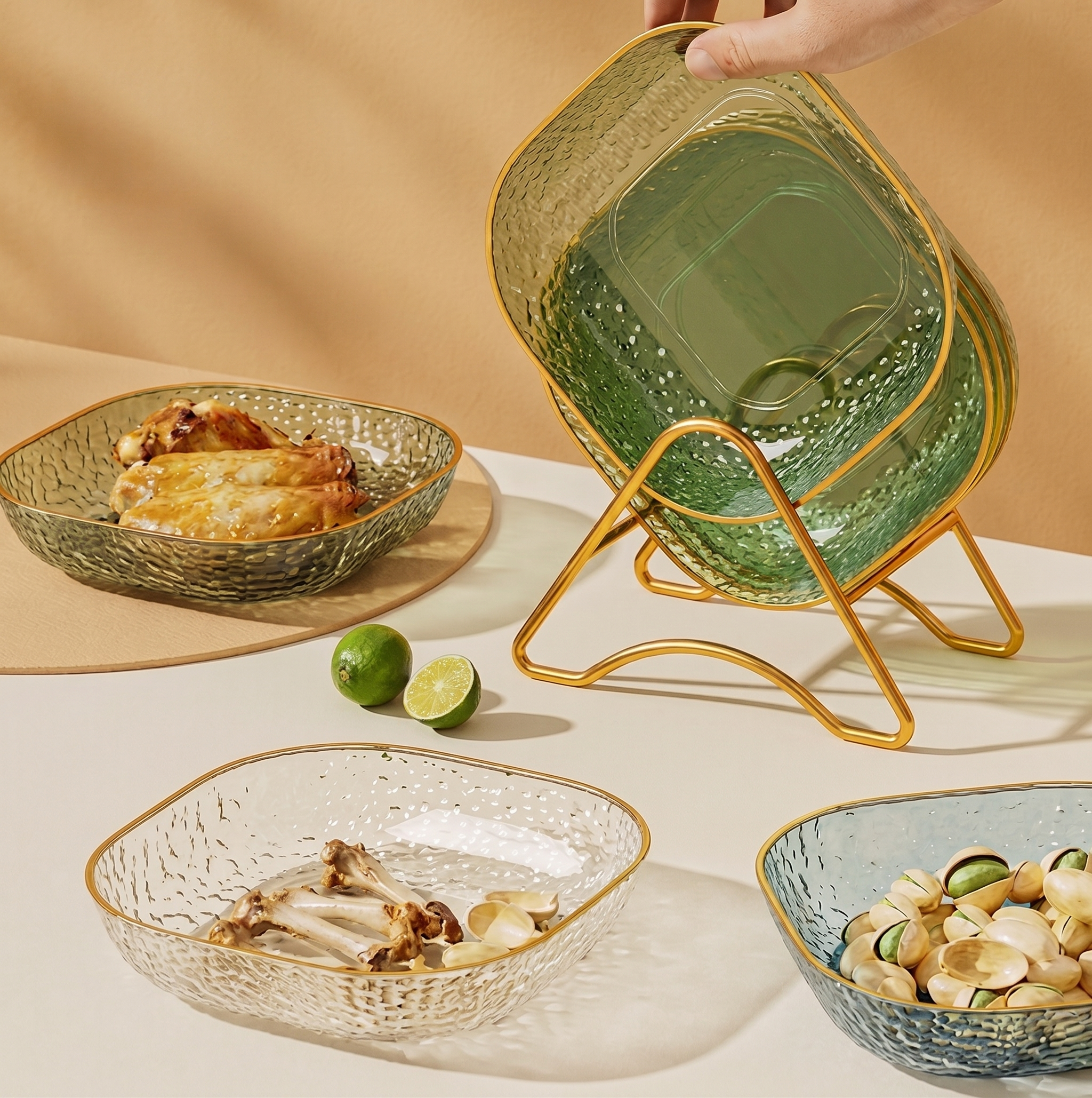 Minyi Tabletop Bone & Snack Plate