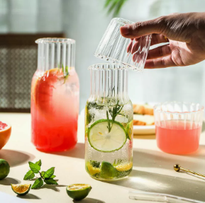 Premium Glass Water Pitcher Set