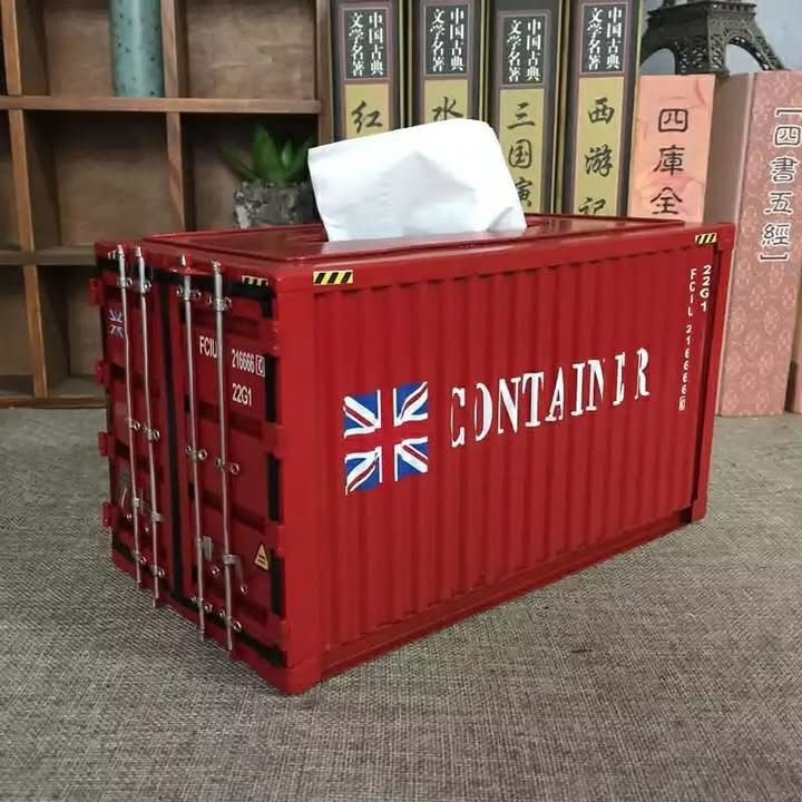 Industrial Shipping Container Tissue Box