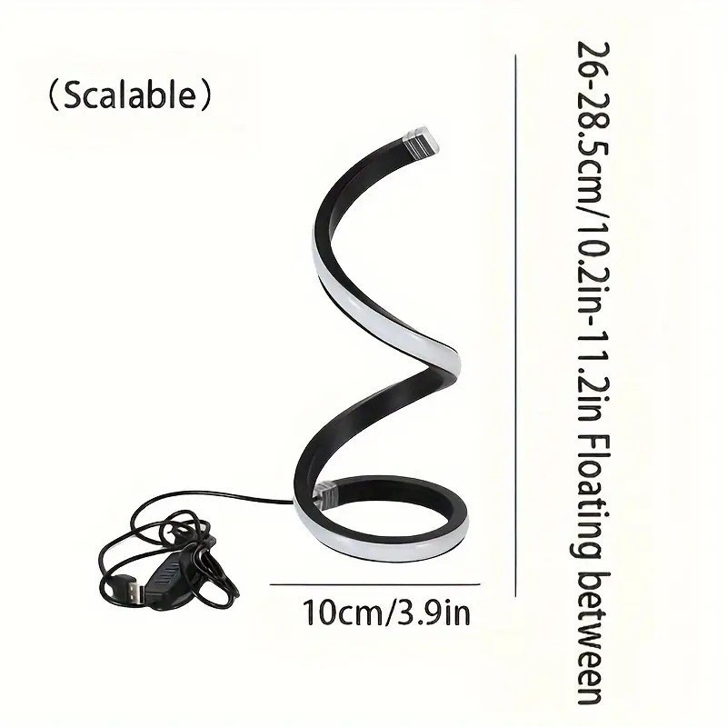 Modern LED Spiral Table Lamp - Image 3