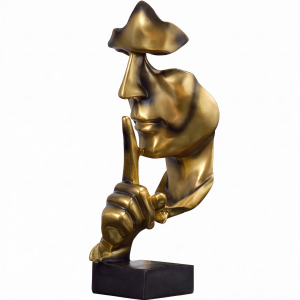 Silence Is Golden Abstract Face Mask